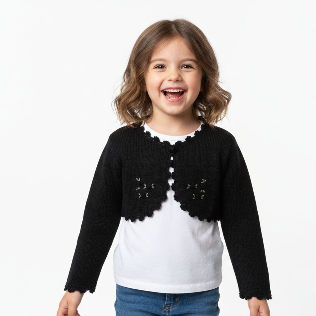 GENERICO - Bolero Chaqueta Corta Crochet Mandalay Knits