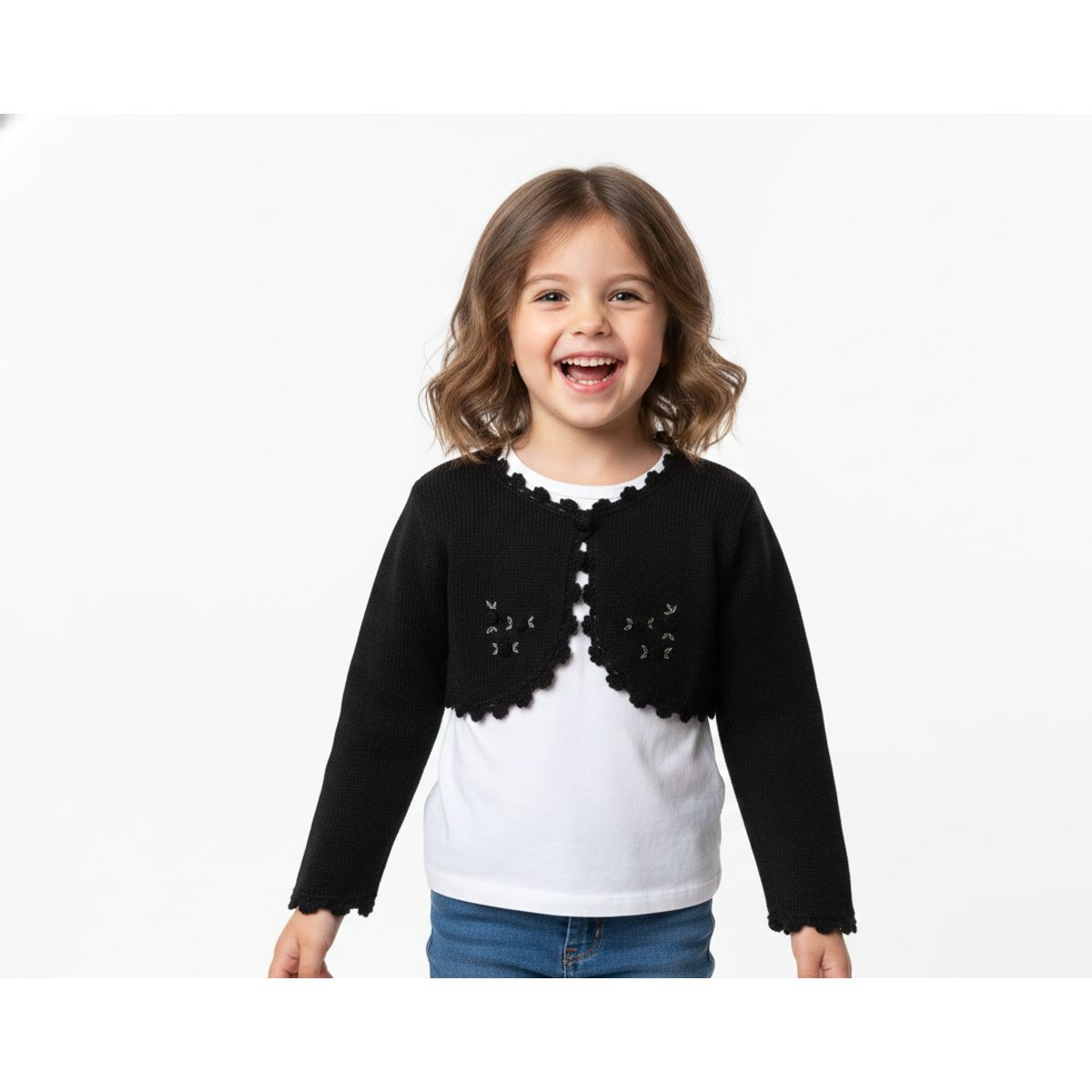 GENERICO - Bolero Chaqueta Corta Crochet Mandalay Knits