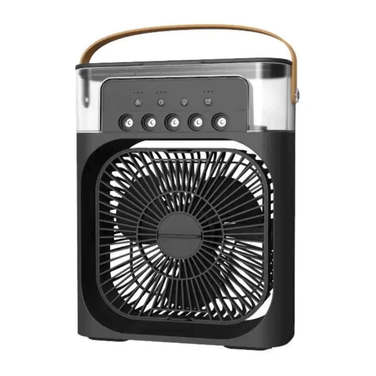 SEISA - Ventilador Humificador 2 en 1 Enfriador de Aire Portatil Luces RGB