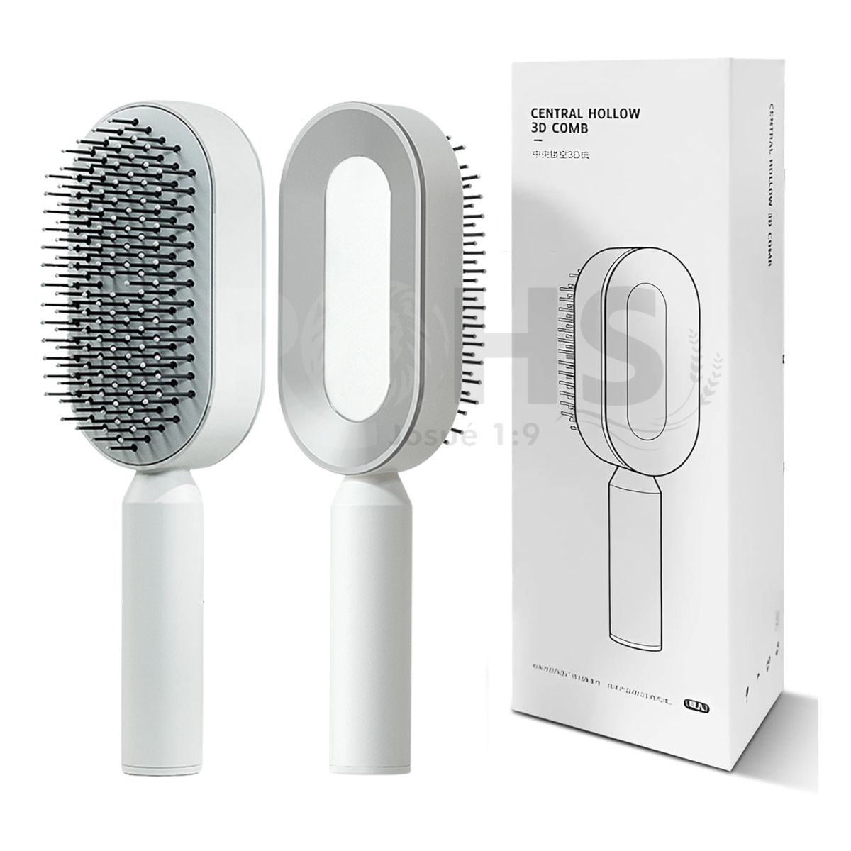 ROHS - Peine Cepillo de Cabello con Botón de Fácil Limpieza