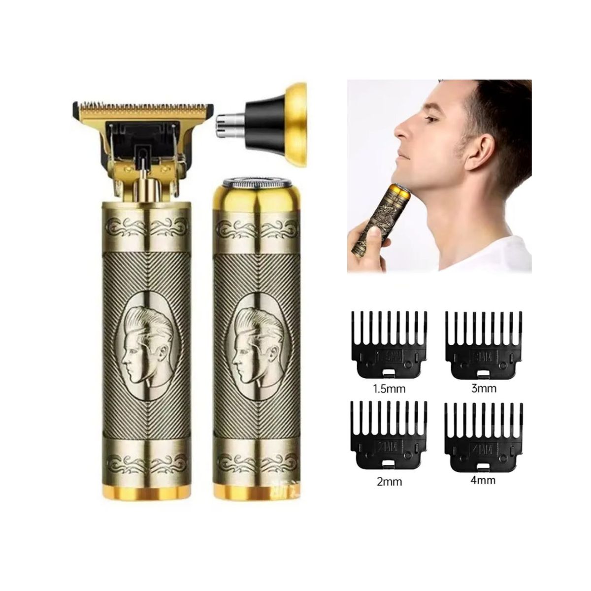 OEM - Maquina Afeitar Trimmer 3 En 1 Barba Y Nariz