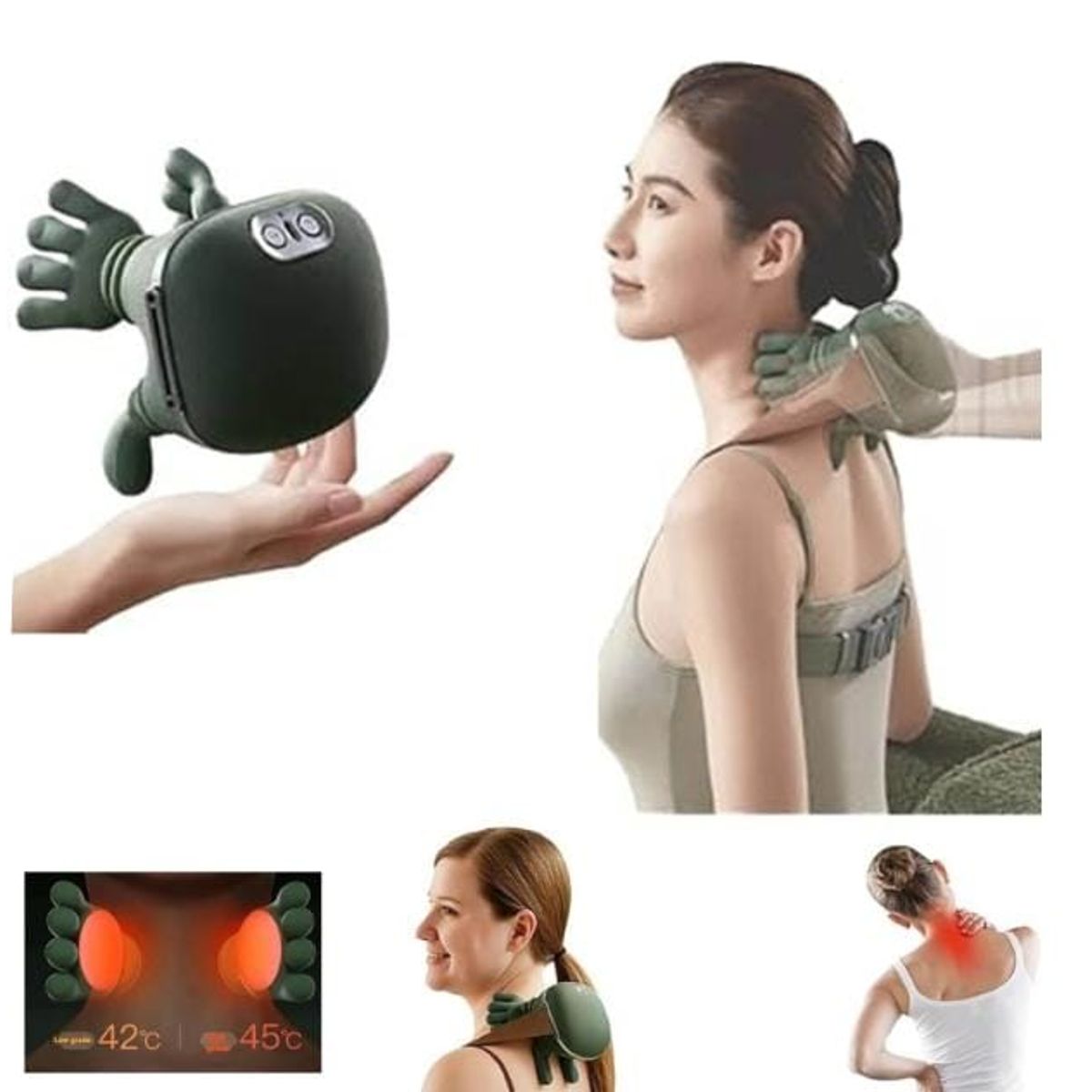 GENERICO - MASAJEADOR PORTÁTIL CON CALOR INFRAROJO