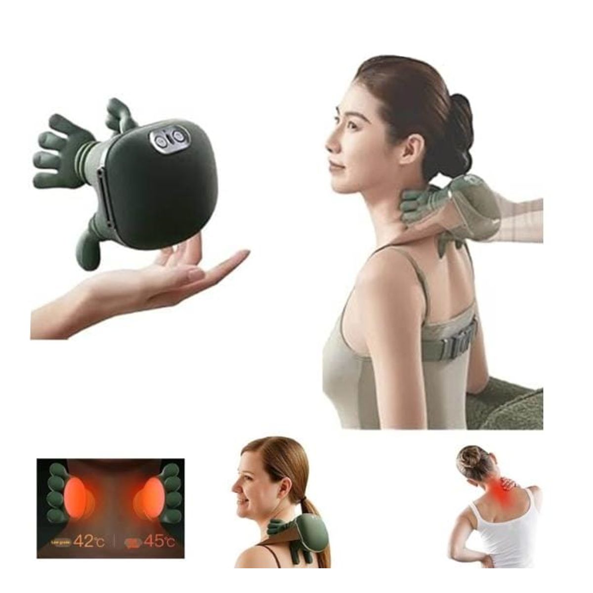 GENERICO - MASAJEADOR PORTÁTIL CON CALOR INFRAROJO