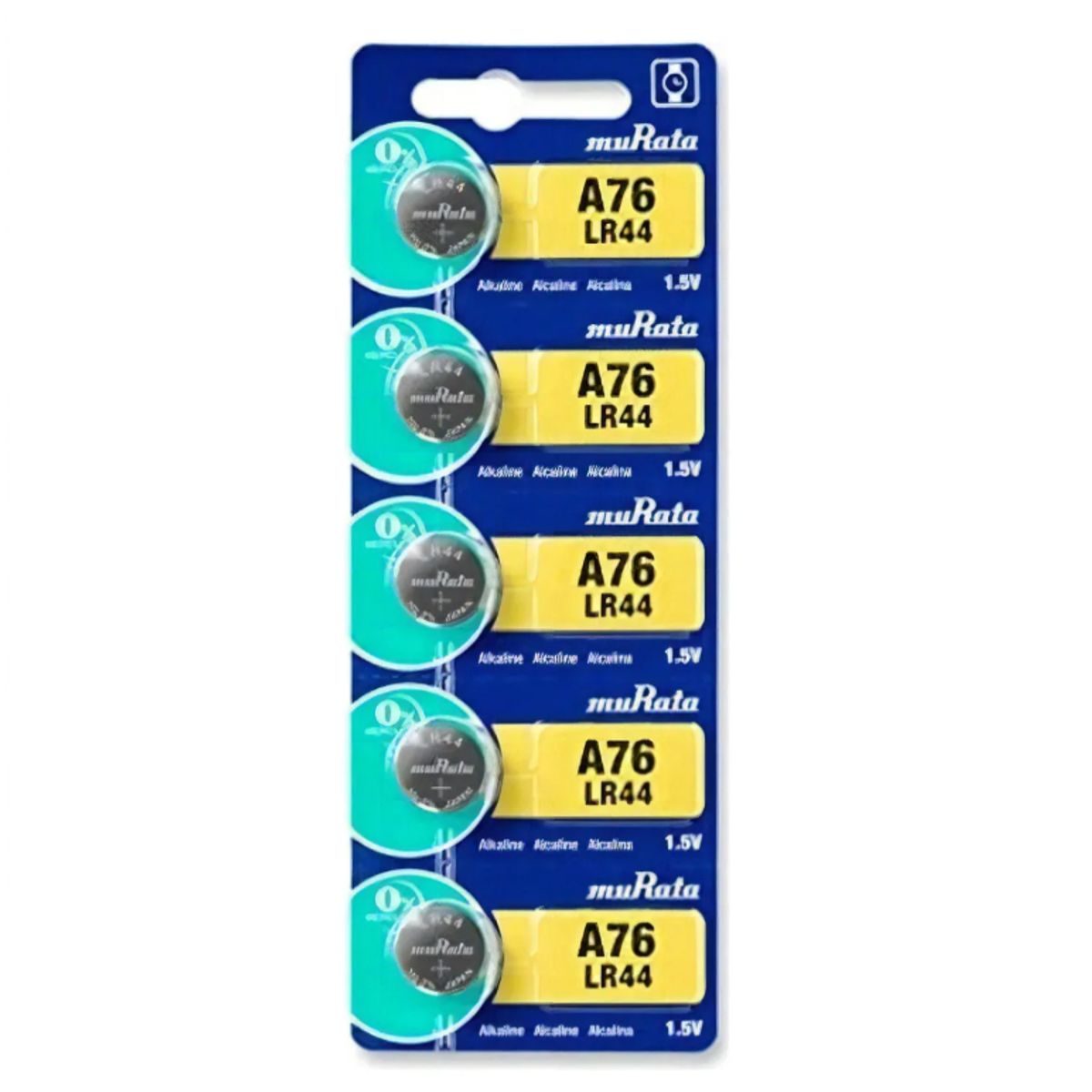 PREMIUM - Pilas Alcalinas Murata LR44 A76 X 5 Unidades 1.5V