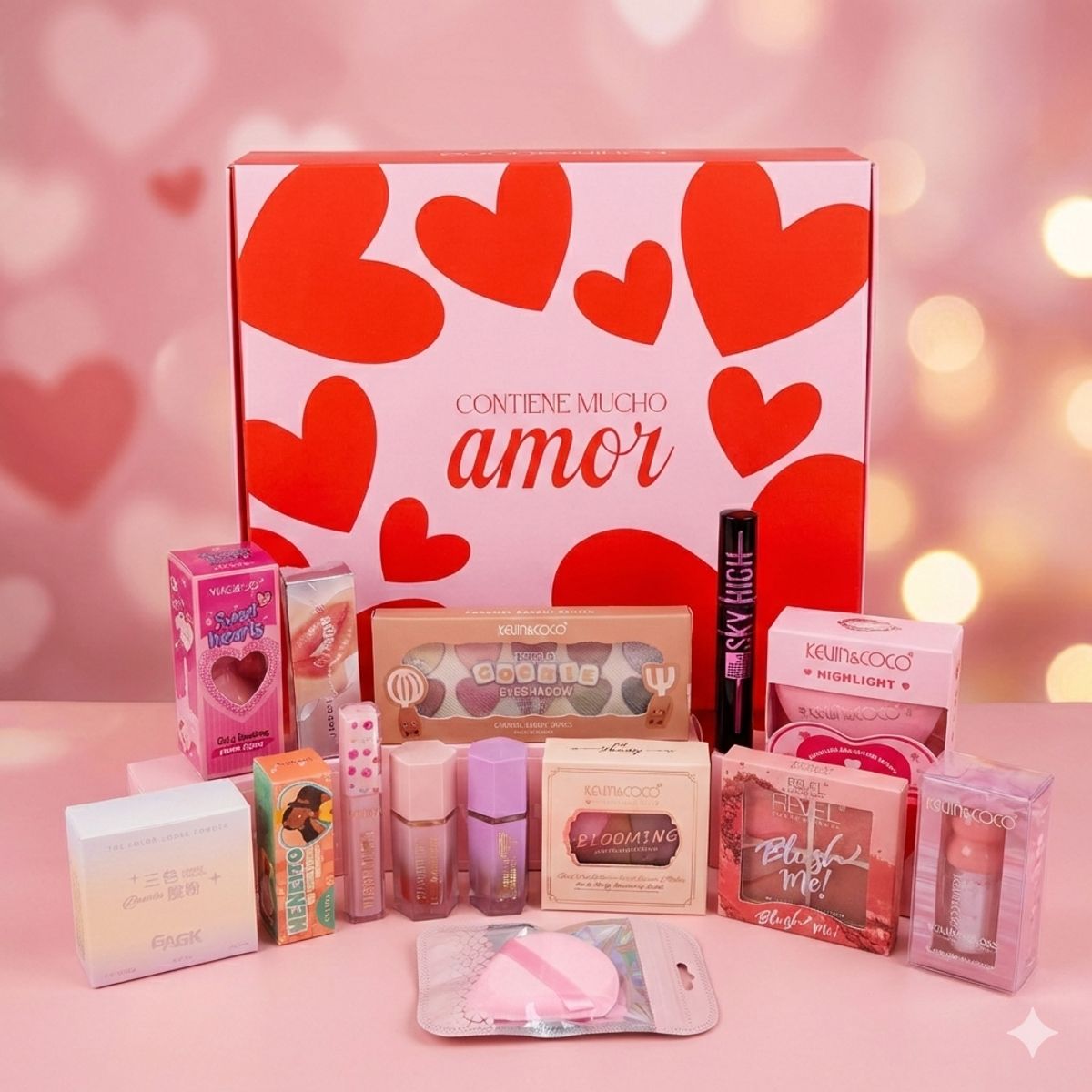 XCLUSIVE - Calendario de Adviento San Valentin Maquillaje 10 días c/14 regalos Kevin & Coco Revel