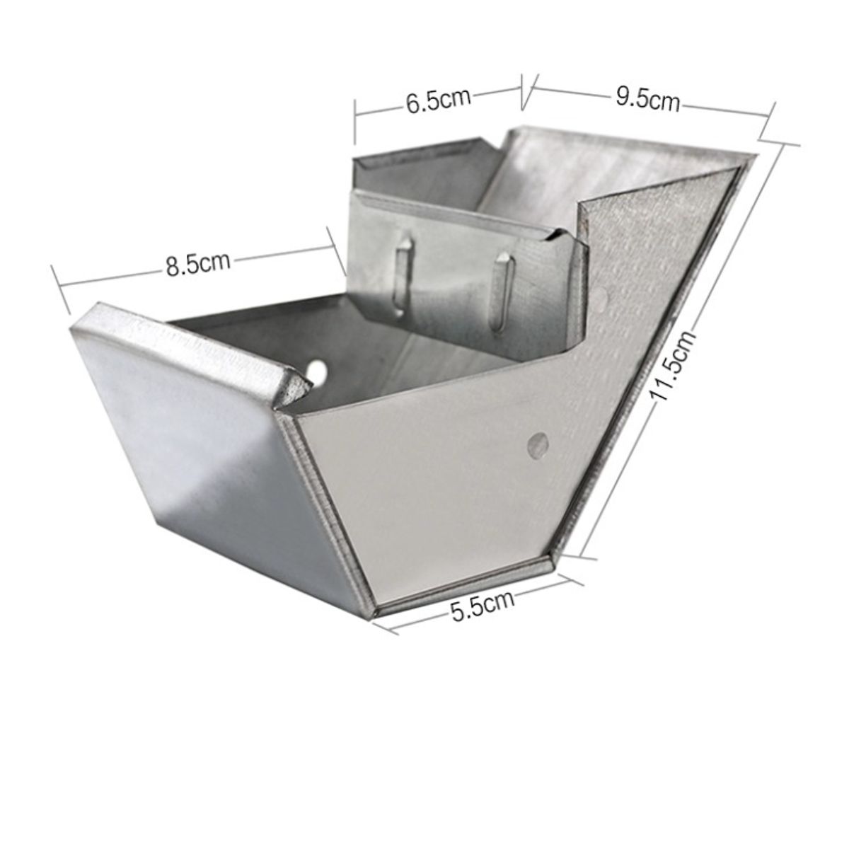 GENERICO - Pack de 6 Comederos Metálicos Para Cuy Conejo y Razas Pequeñas - 10 cm