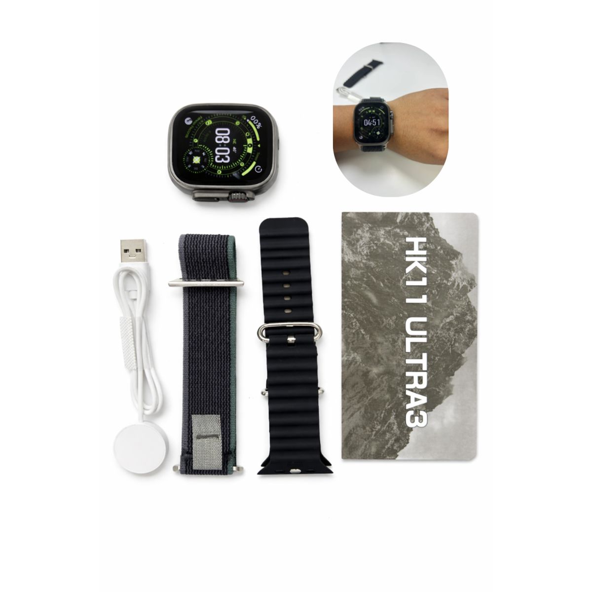 GENERICO - Smartwatch HK11 Ultra 3 Full Negro