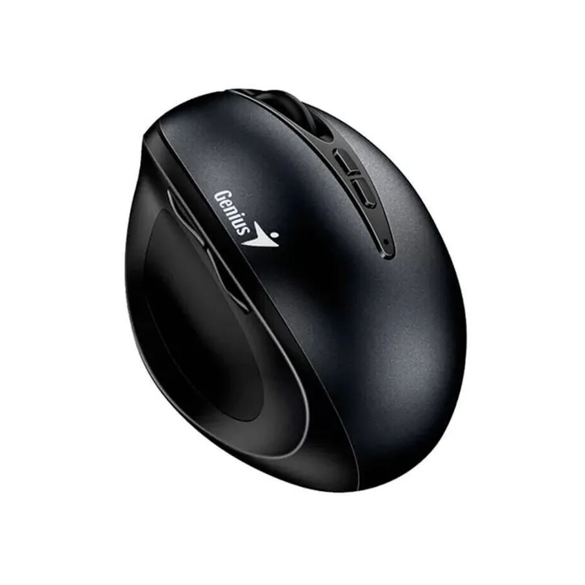 GENIUS - Mouse Genius Ergo 8300S Inalámbrico Vertical Ergonómico, 7 Botones, Color Negro, Ideal Par