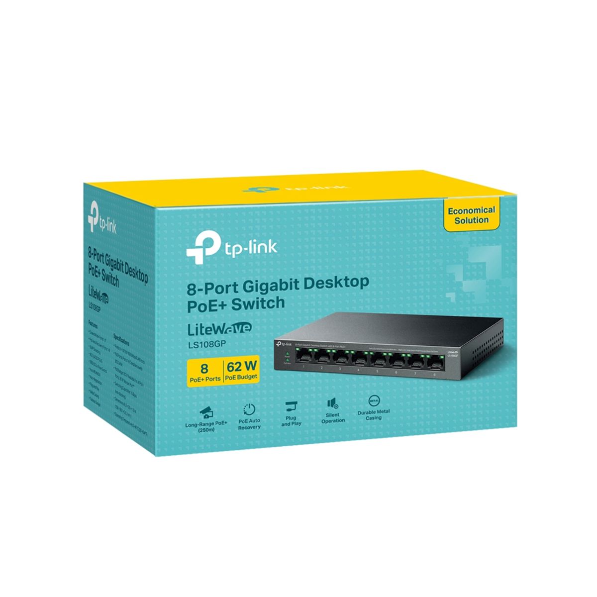 GENERICO - Tp-Link Ls108Gp Switch Gigabit De 8 Puertos Para Escritorio, Ideal Para Redes De Alto Rend