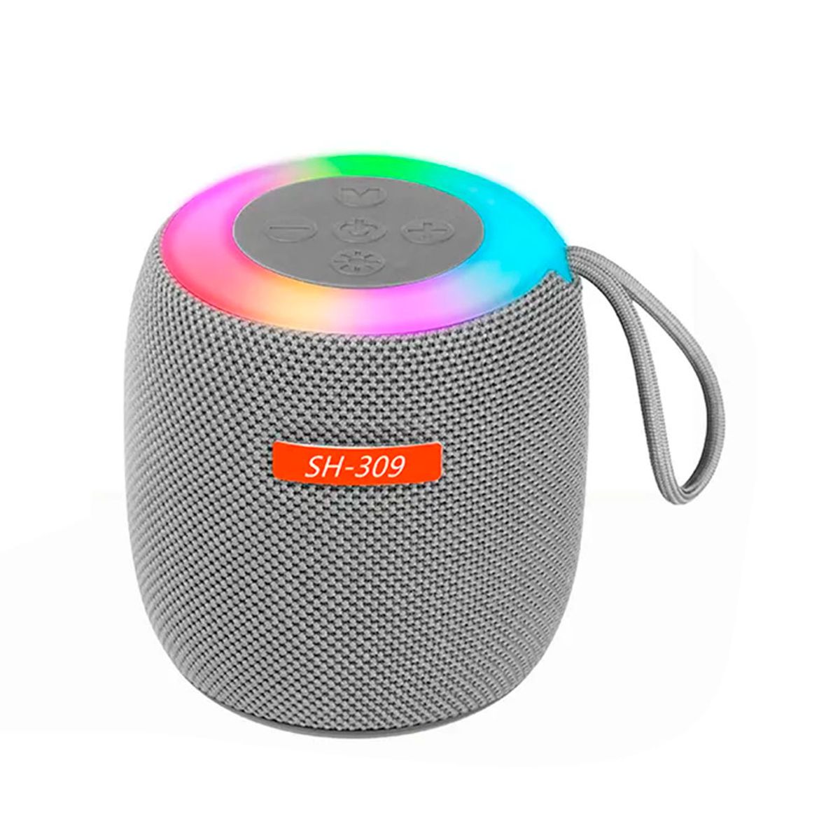 GENERICO - Mini Parlante Portátil SH-309 Bluetooth Con Luz LED - Plomo