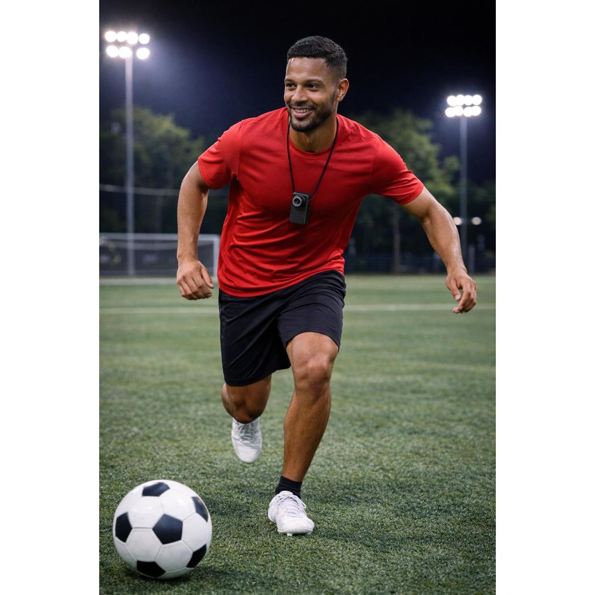 GENERICO - CAMARA DEPORTIVA PARA FUTBOL POV CORPORAL CON PANTALLA