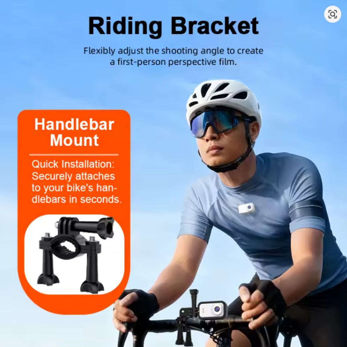 GENERICO - Cámara Deportiva POV Portátil con Pantalla IPS 147”  Grabación en Primera Persona