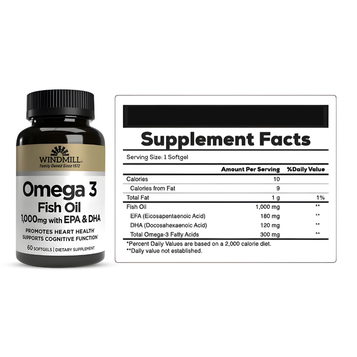WINDMILL - Omega 3 Windmill - Fish Oil 1000 mg Windmill / 60 cápsulas