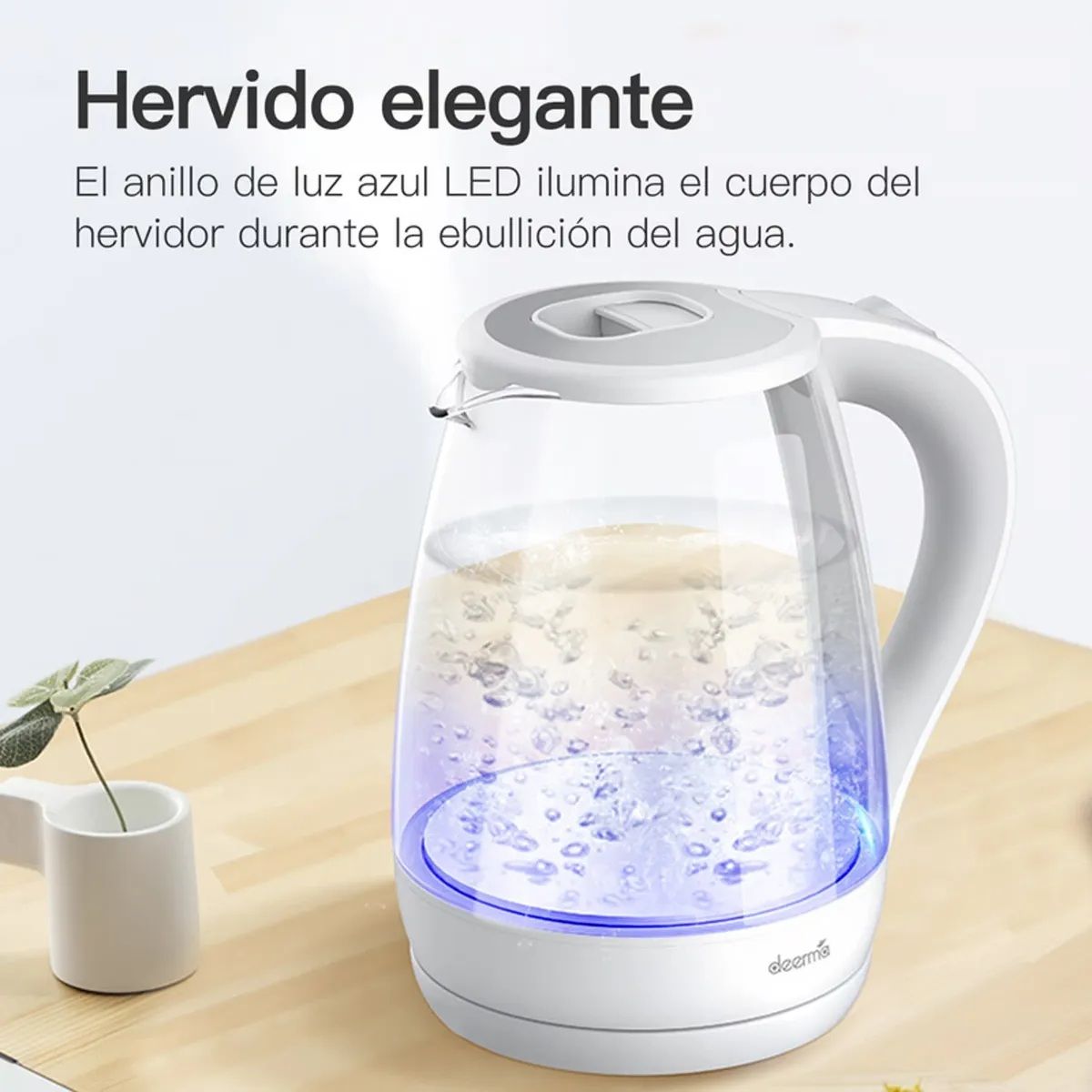 DEERMA - Hervidor Eléctrico de vidrio Deerma 1.7 L DEM-SH30W