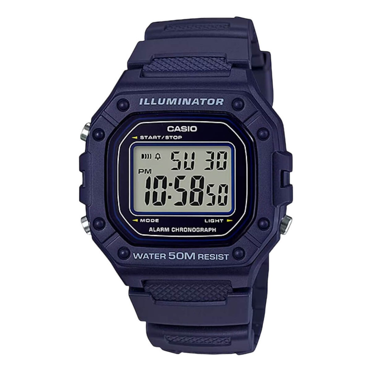 CASIO - Reloj Casio W-218H-2A Hombre Resina Azul