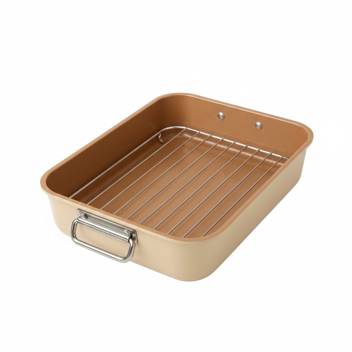 HOLSTEIN HOUSEWARES - Bandeja Rostizadora de 40cm con Rejilla