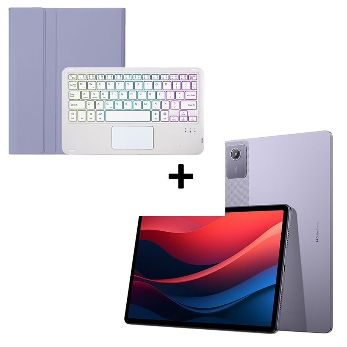 LENOVO - Lenovo Xiaoxin Pad 2024 6+128 Morado TB331FC+Morado Teclado iluminado