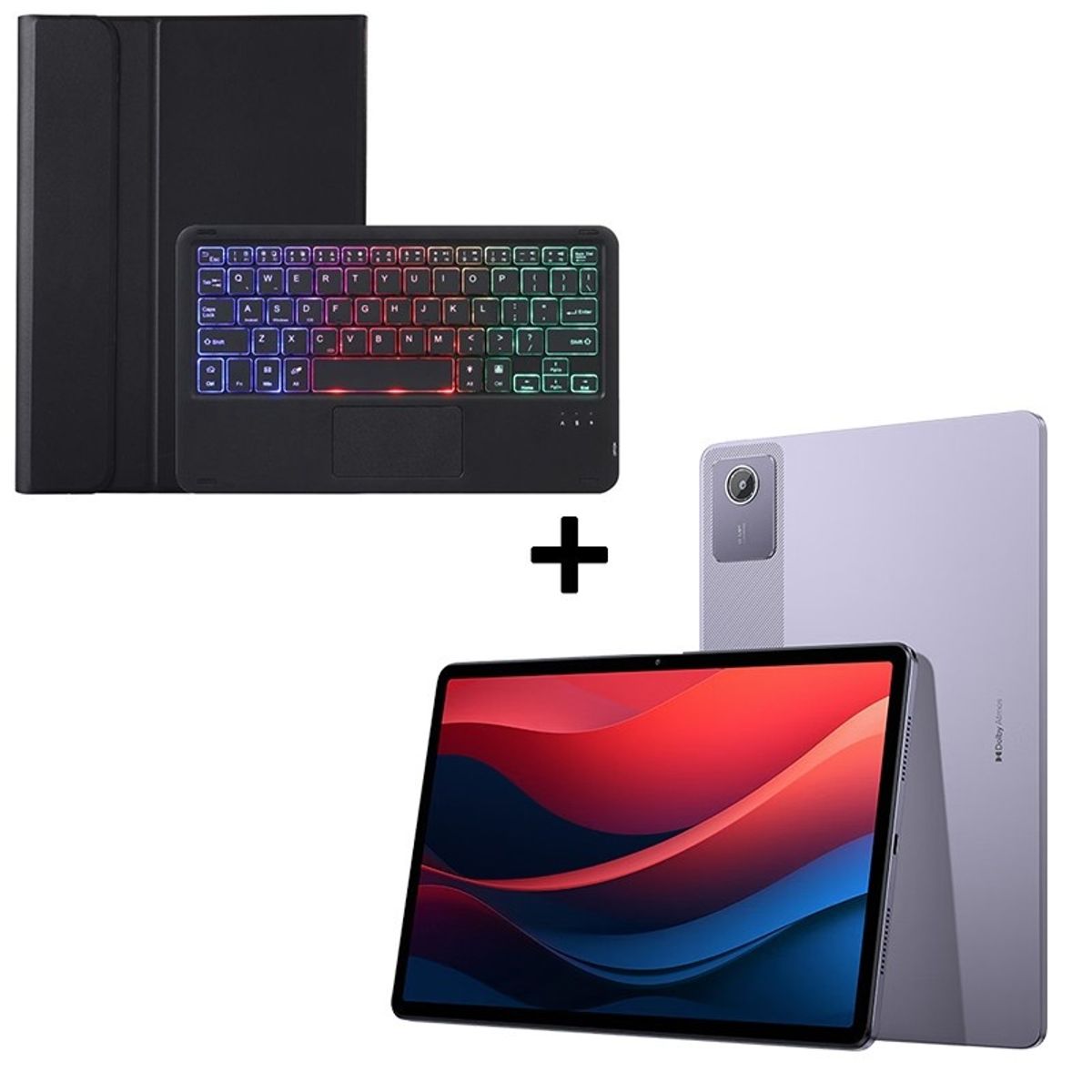 LENOVO - Lenovo Xiaoxin Pad 2024 6+128 Morado TB331FC+Negro Teclado iluminado
