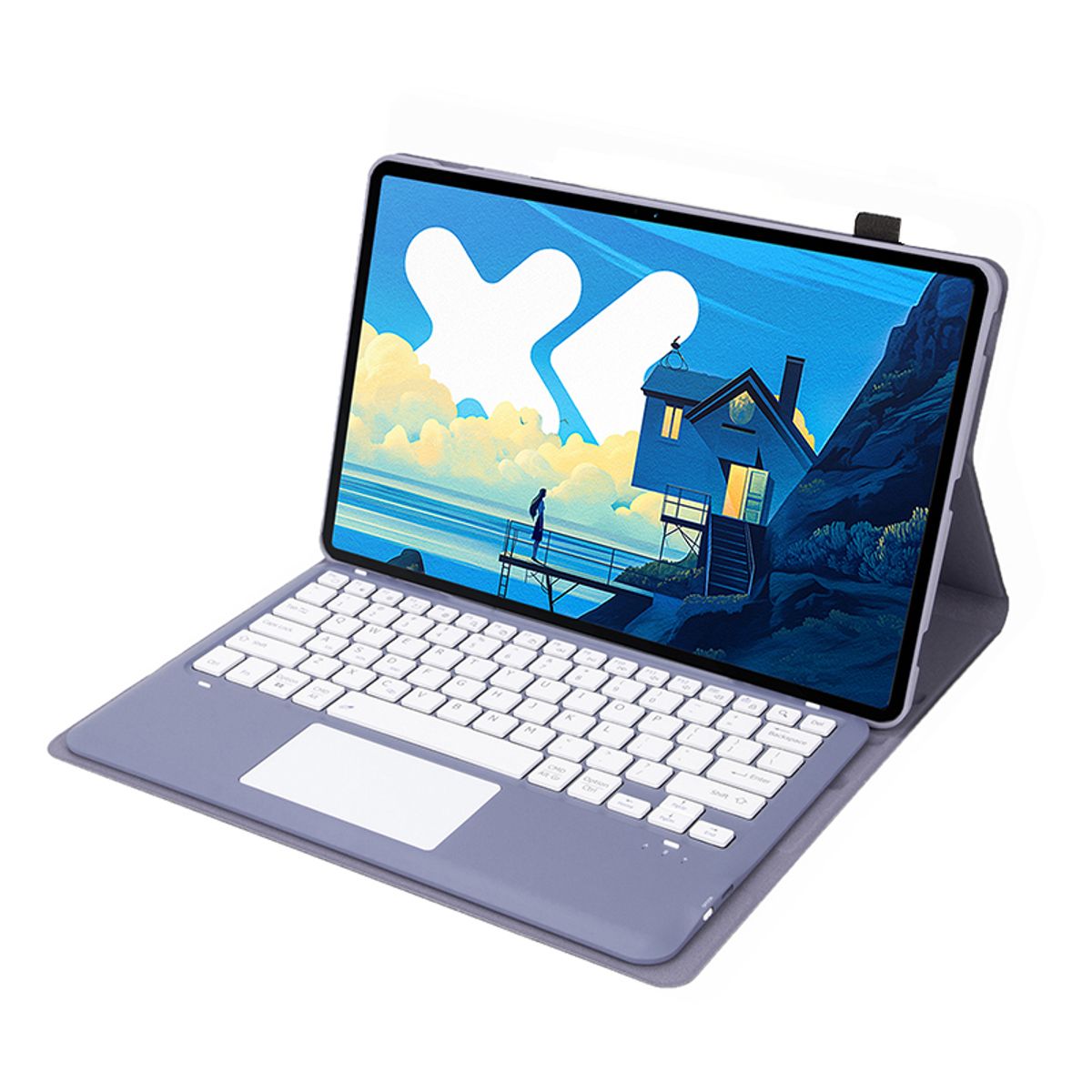 LENOVO - Tablet Xiaoxin Pad Pro 2025 12+256 127 WIFI-Gris con Teclado Morado