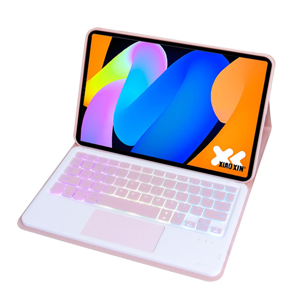 LENOVO - Tablet Lenovo Xiaoxin pad 11 2025 8+256GB 11 WIFI 25K - Gris con Rosado luminsos teclado