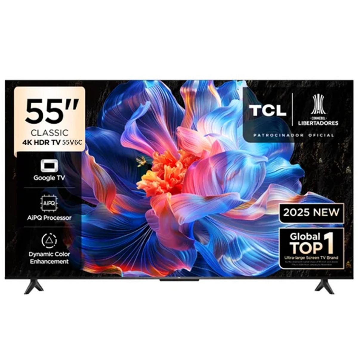 TCL - Televisor TCL 55 LED 4k UHD Google Tv 55V6C