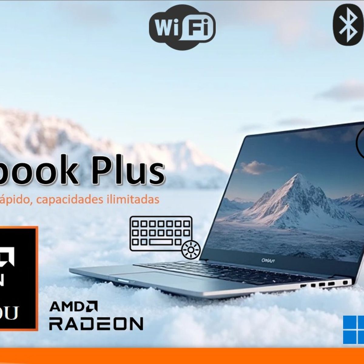 CHUWI - NOTEBOOK CHUWI 16 RYZEN 5-7430U 16GB DDR4 512GB M.2 WIN 11 + BOLSO TEROS