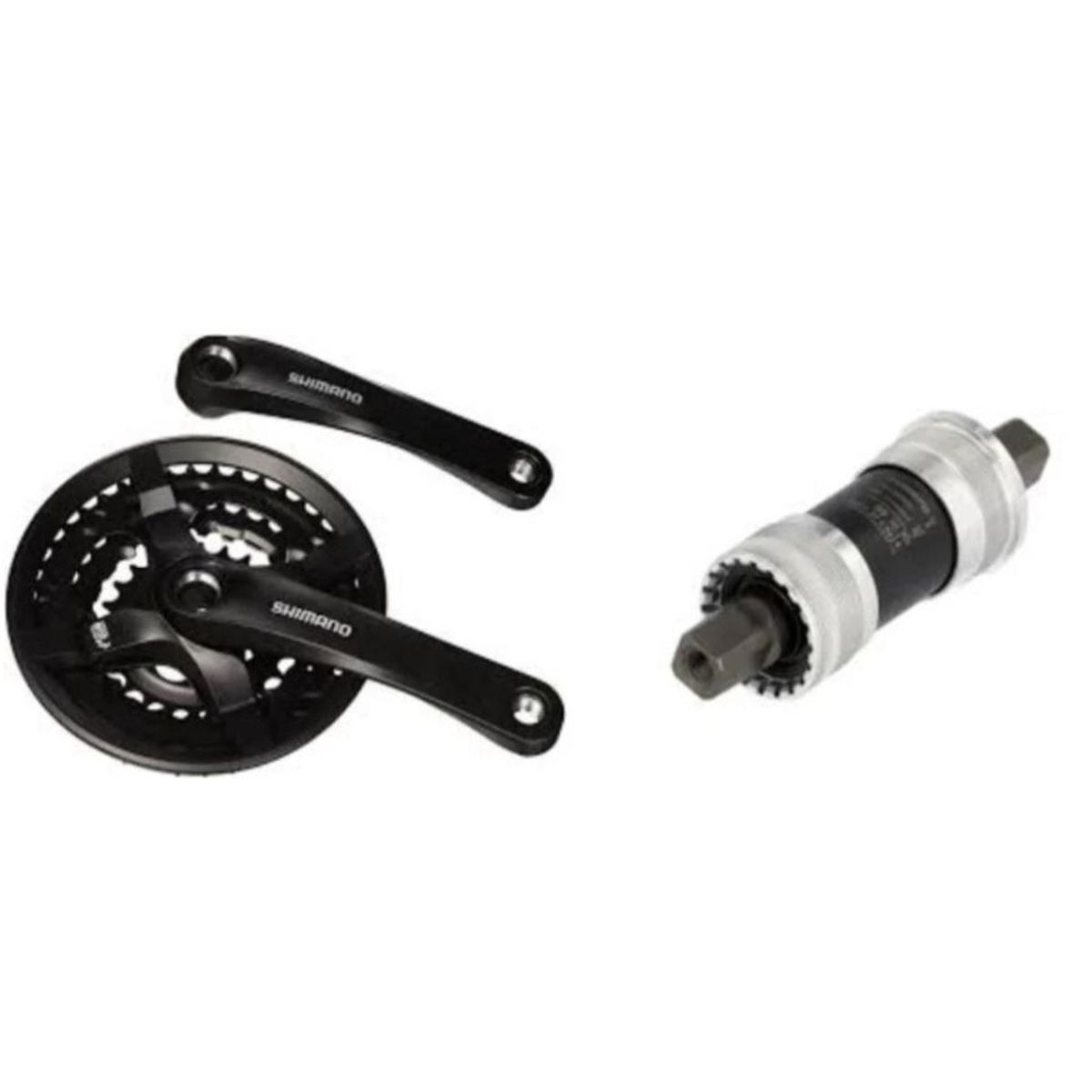 SHIMANO - CATALINA TRIPLATO 48-38-28 DIENTES CON EJE CENTRAL SHIMANO BICICLETA