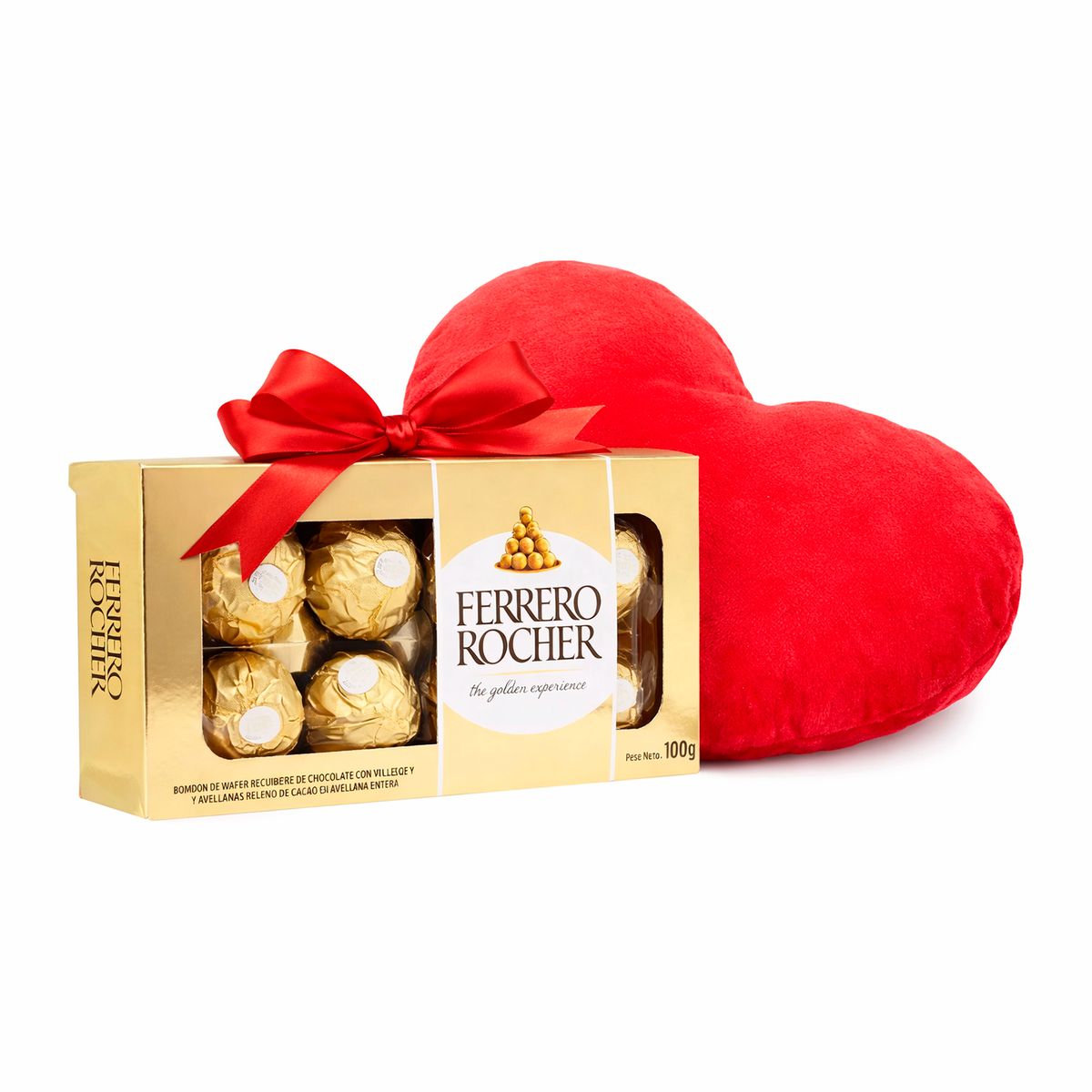 GENERICO - Set Chocolates Ferrero Rocher + Cojin corazon - San valentin