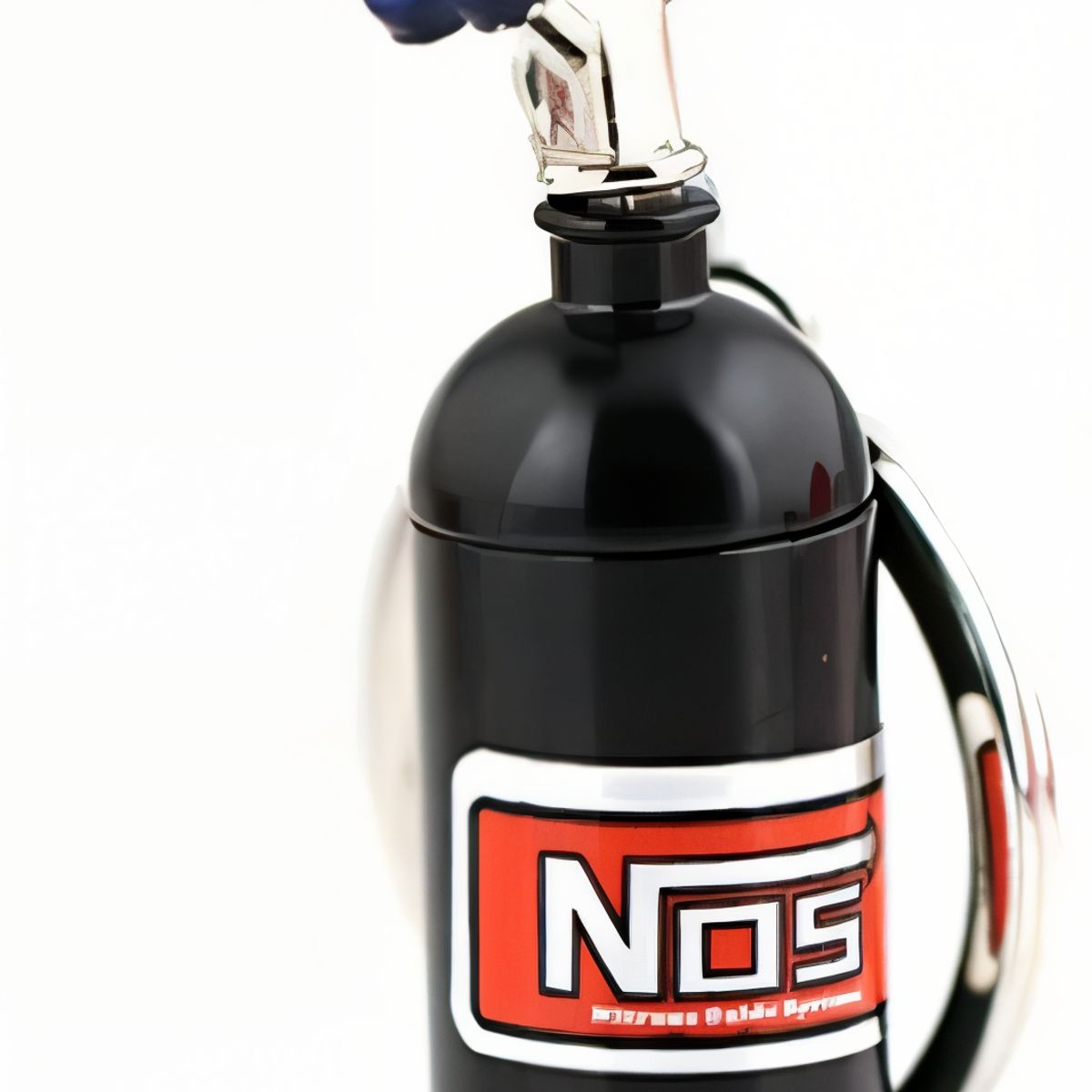 GENERICO - Mini Llavero Botella De Nitro Metálico Exclusivo Color Negro 1Pcs