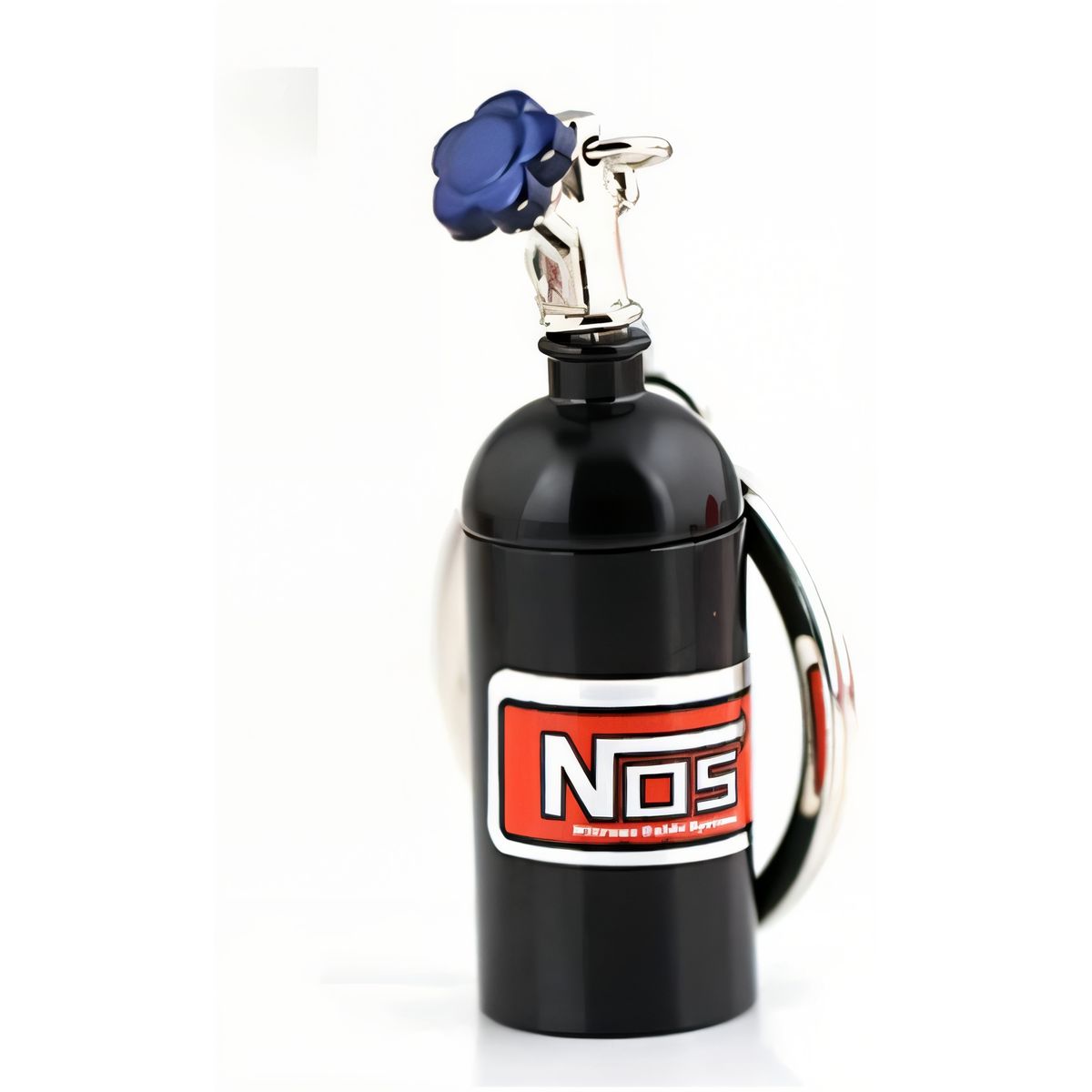 GENERICO - Mini Llavero Botella De Nitro Metálico Exclusivo Color Negro 1Pcs