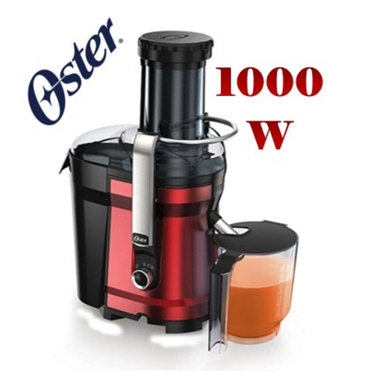OSTER - Extractor de Jugos Oster FPSTJE318R 1000W Pulpa XL Auto-Clean Rojo
