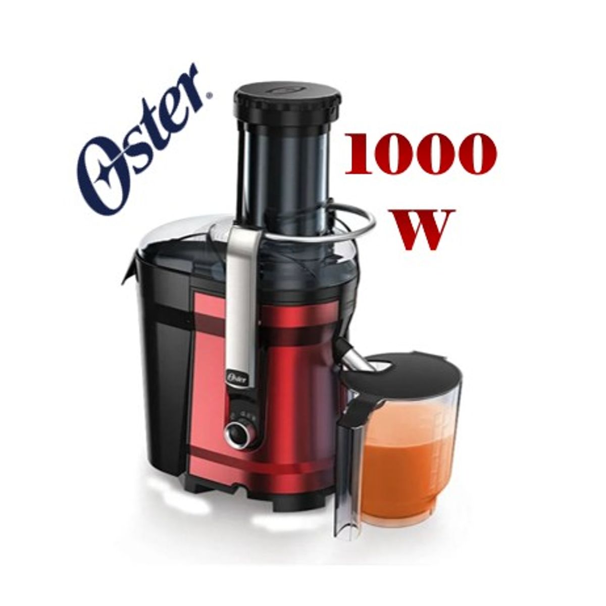 OSTER - Extractor de Jugos Oster FPSTJE318R 1000W Pulpa XL Auto-Clean Rojo