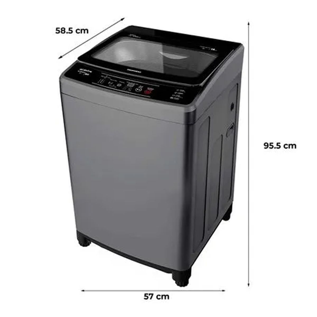 DAEWOO - Lavadora Daewoo 13Kg  Gris Oscuro