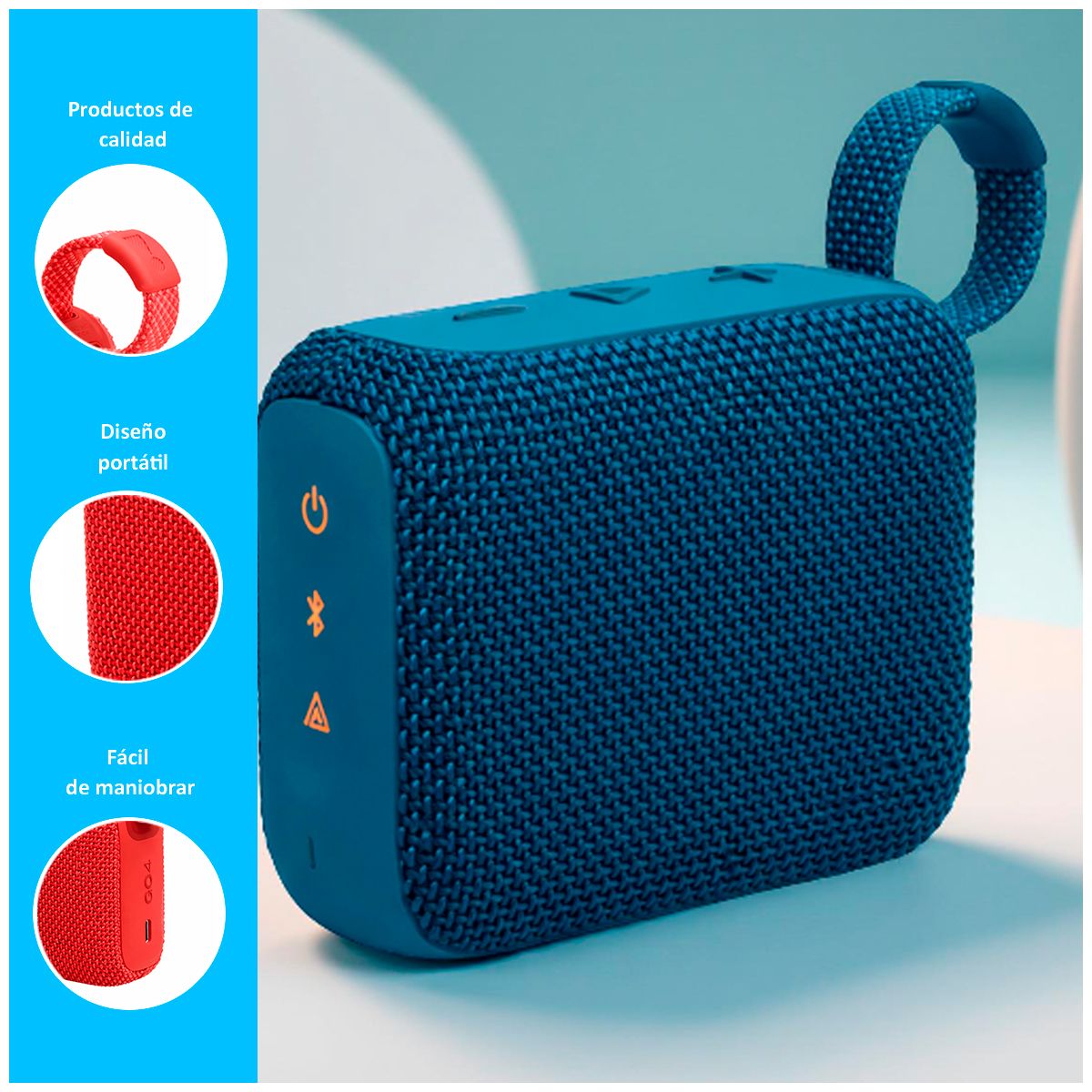 GENERICO - Parlante Bluetooth portátil Go 4 Pro Azul