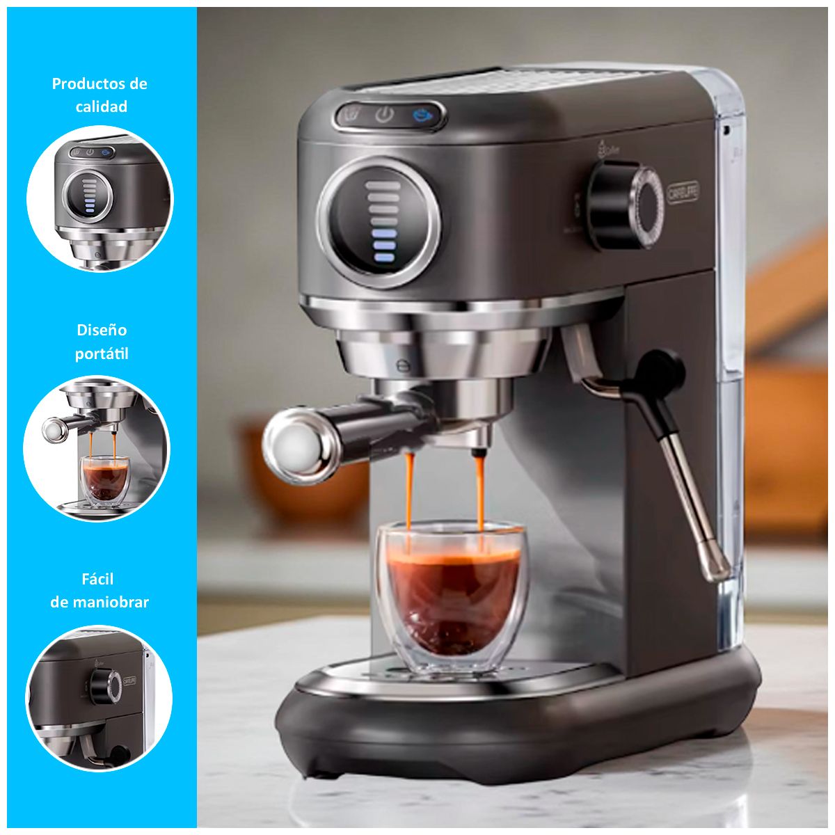 GENERICO - Cafetera Electrica de 12L  Negro