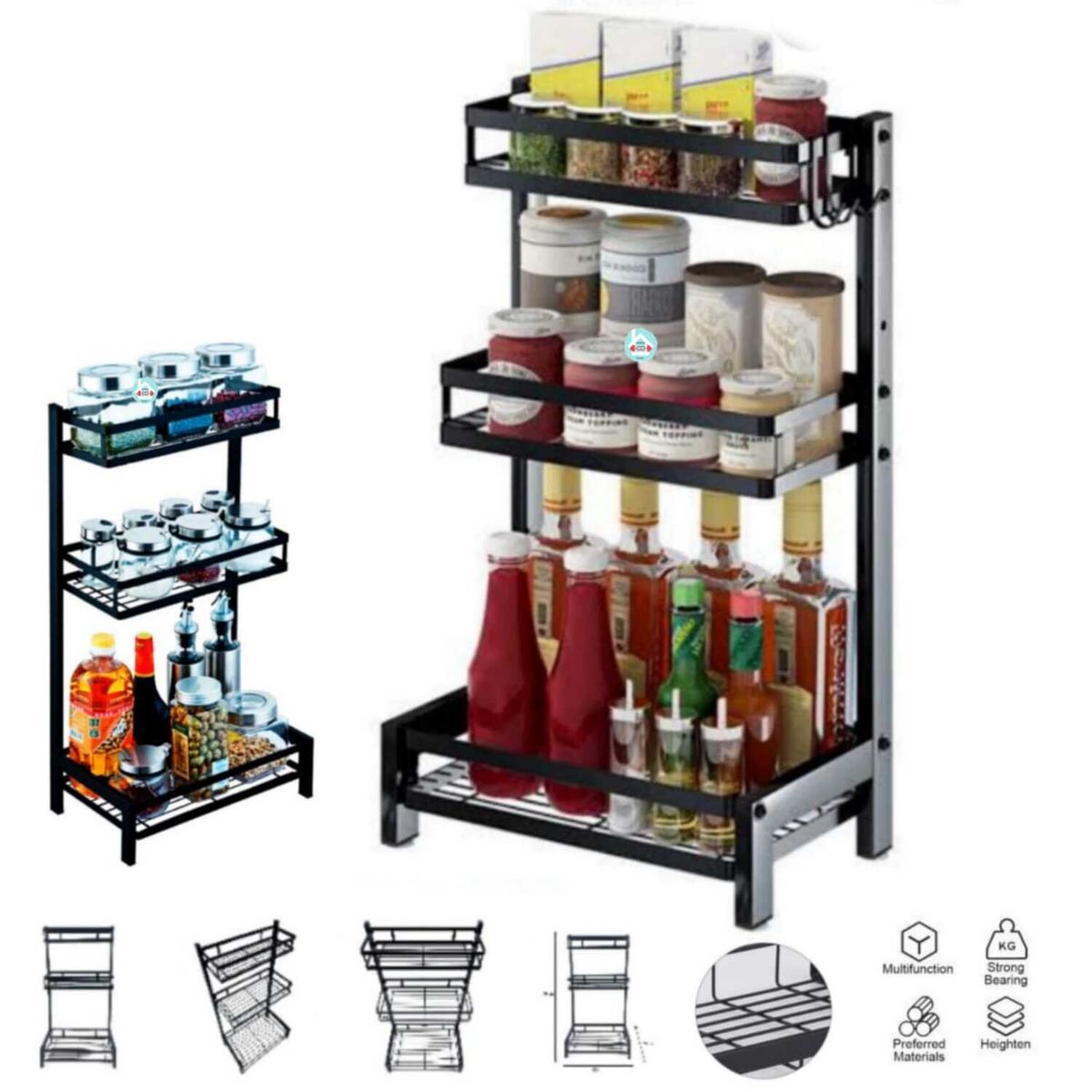 GENERICO - Organizador de cocina de 3 niveles