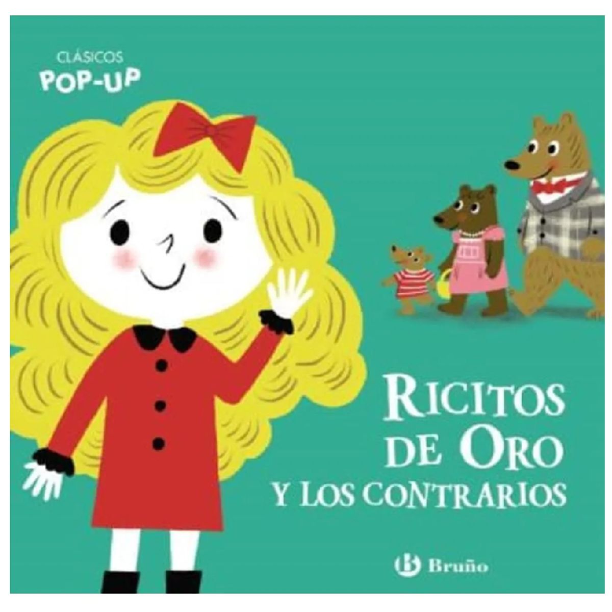 GENERICO - Libro Infantil Clásicos Pop-Up Ricitos de oro y los contrarios