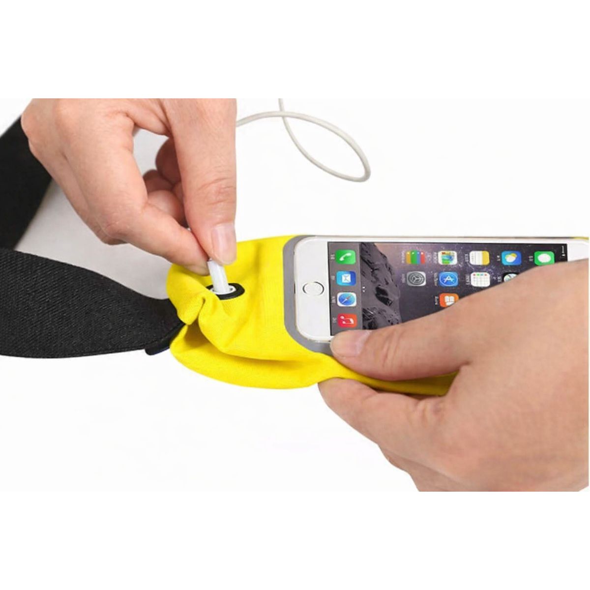 GENERICO - Canguro Deportivo Porta Celular Running Impermeable Ajustable Colores Surtidos