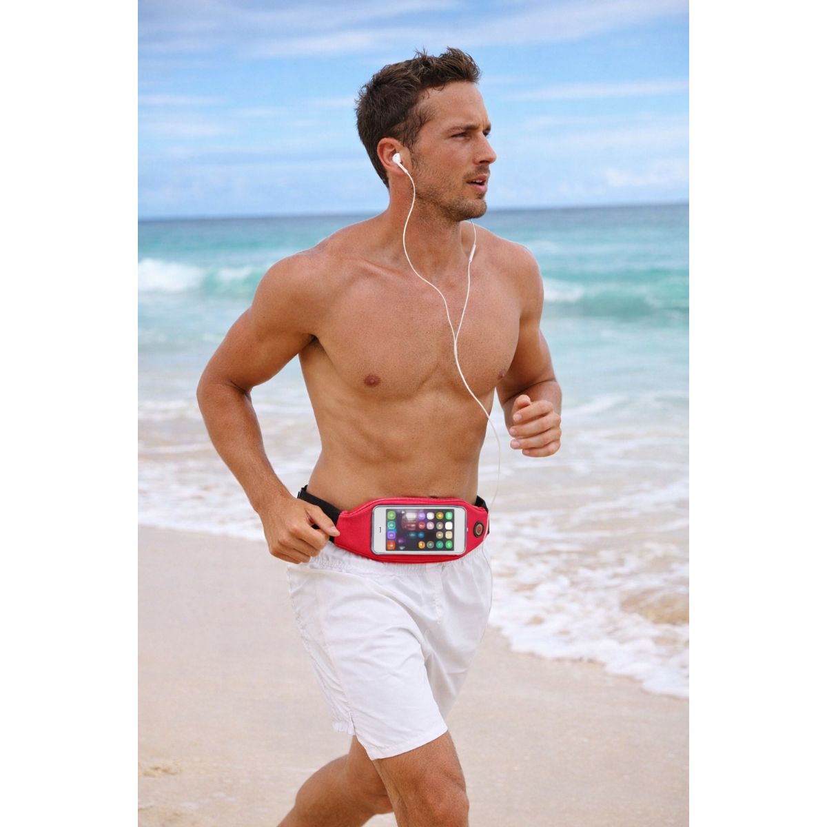 GENERICO - Canguro Running Ultraligero Impermeable Con Salida Audífonos Colores Surtidos