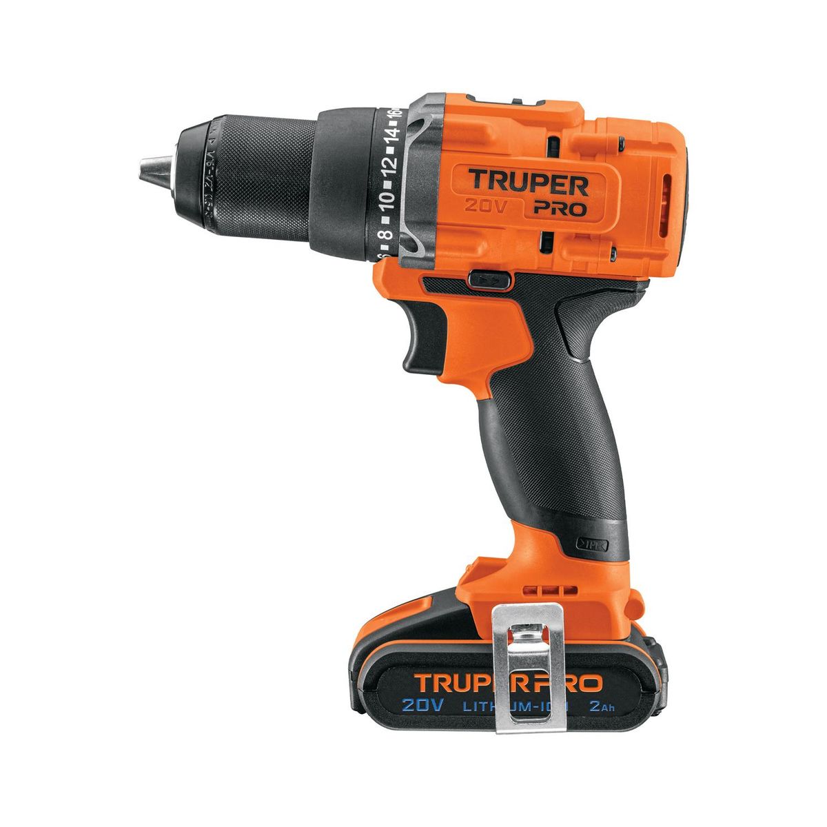 TRUPER - Taladro Atornillador 20V + 1 Bateria 2Ah + Cargador Truper