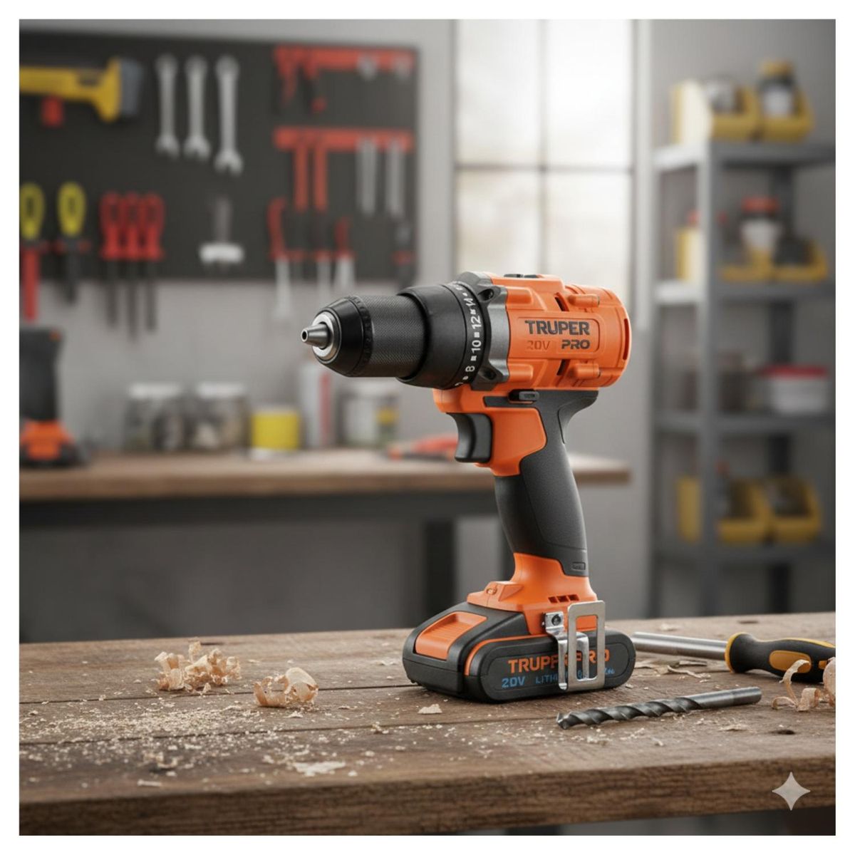 TRUPER - Taladro Atornillador 20V + 1 Bateria 2Ah + Cargador Truper