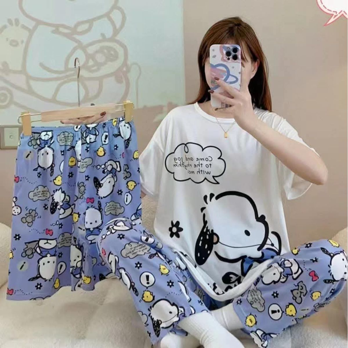 FASHION - CONJUNTO DE PIJAMAS ANIMADOS DE 3 PIEZAS