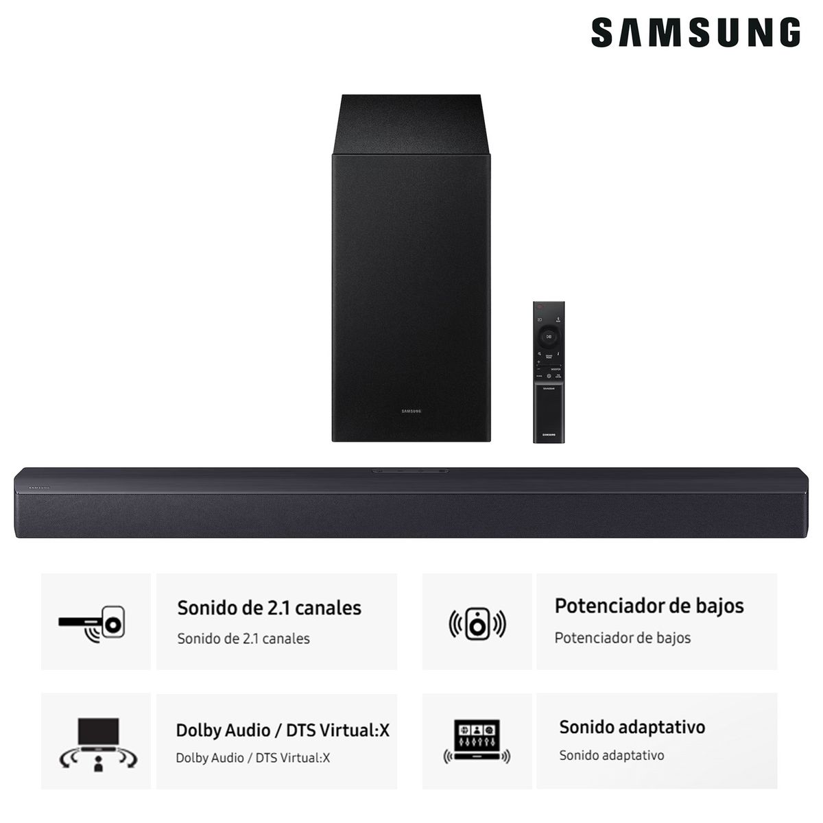 SAMSUNG - Soundbar Samsung Serie B 2.1 HW-B450F (2025)