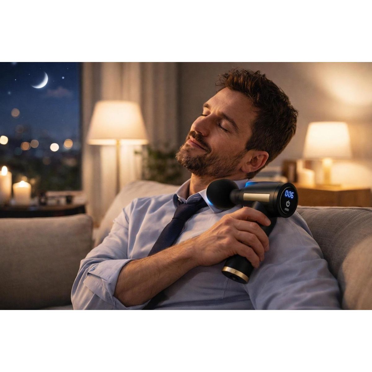 GENERICO - Pistola de Masaje Portátil y Recargable  Recuperación Muscular en Cualquier Lugar