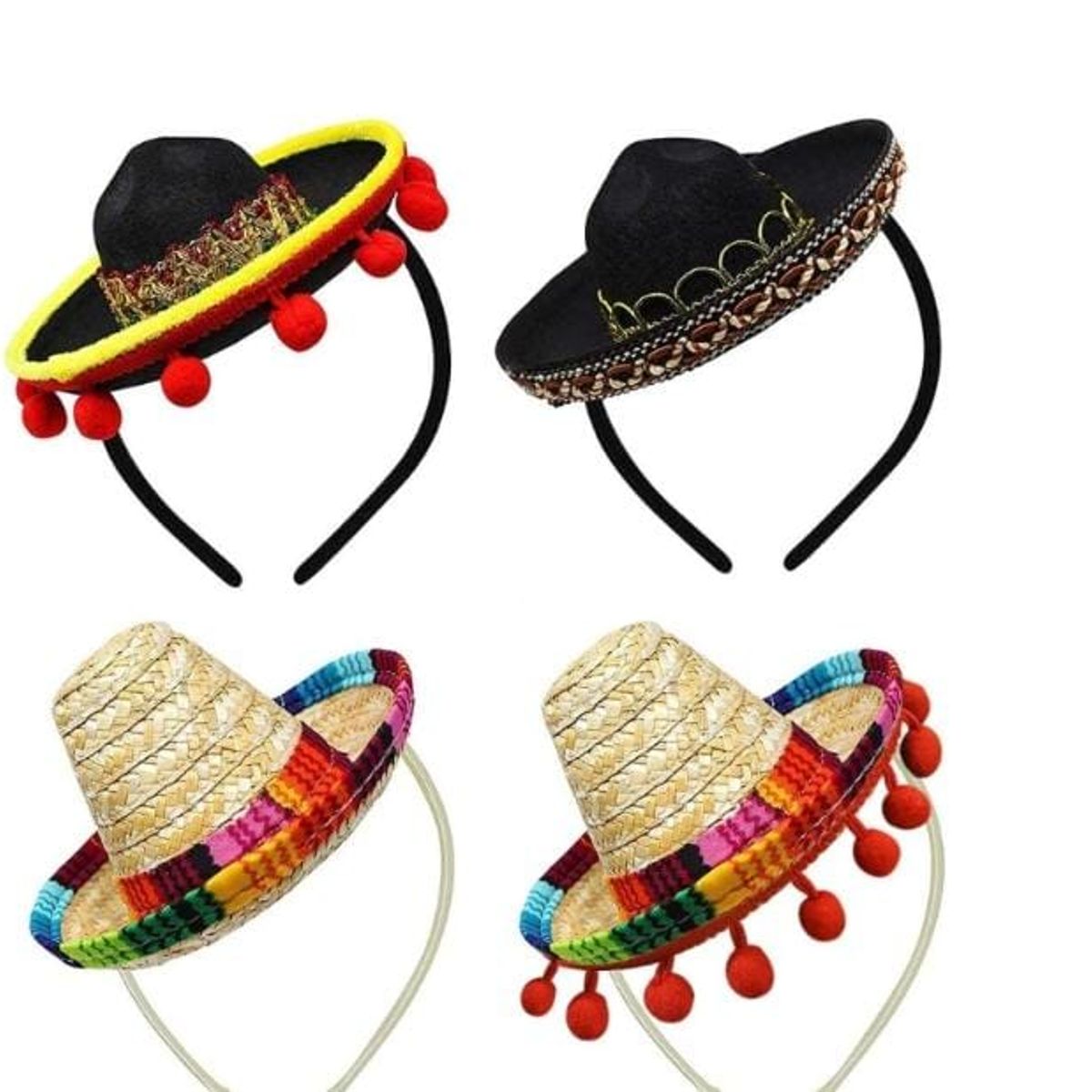 MINI SOMBREROS MEXICANOS DE PAJA, marca GENERICO - Foto Principal