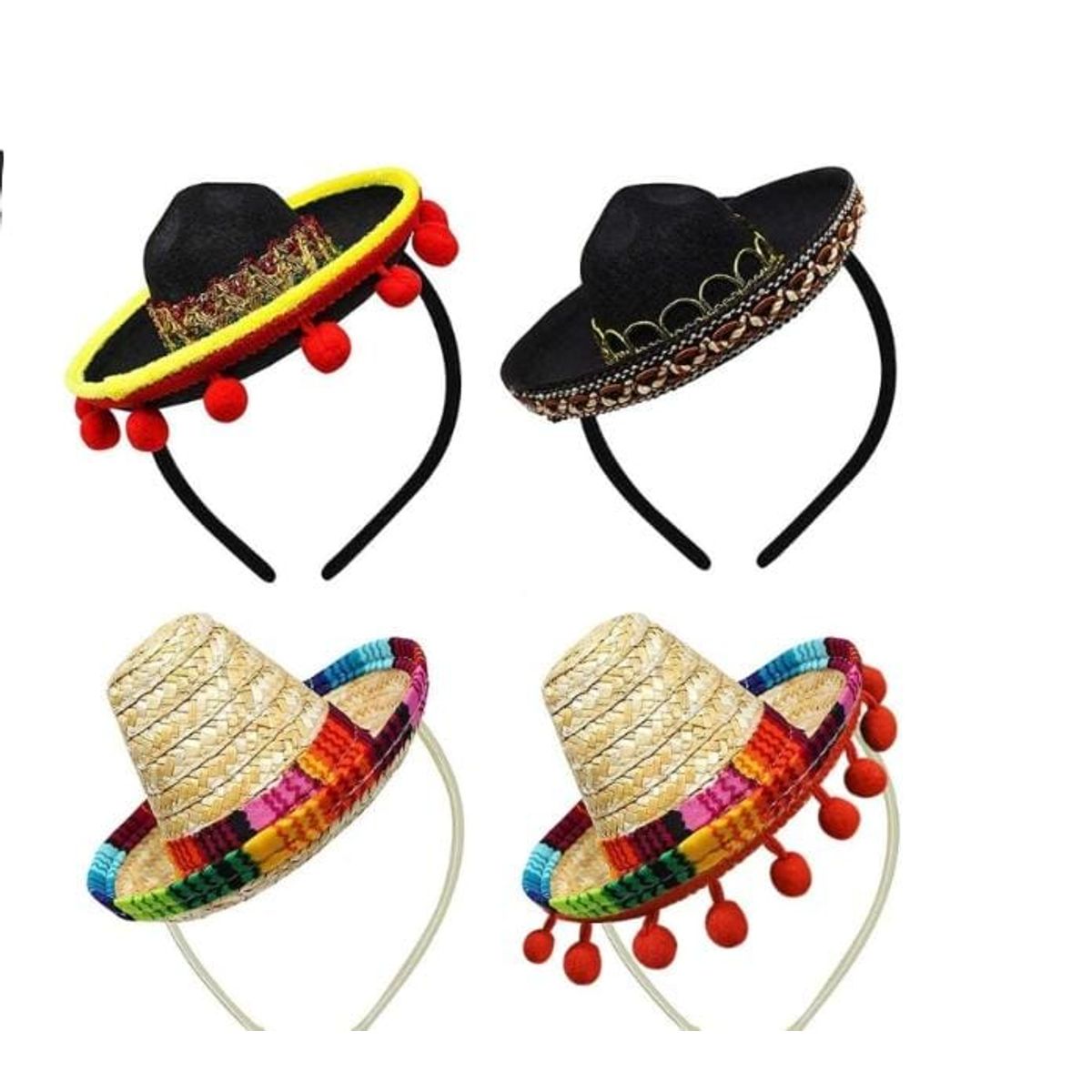 MINI SOMBREROS MEXICANOS DE PAJA, marca GENERICO - Foto Principal