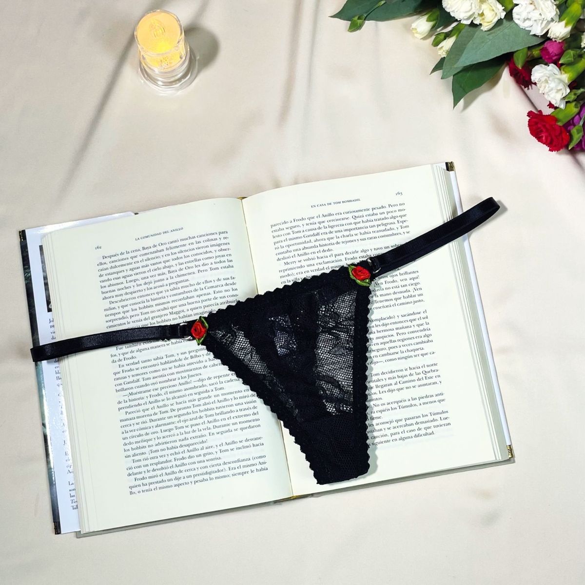 GENERICO - Babydoll negro encaje y tul licrado lenceria