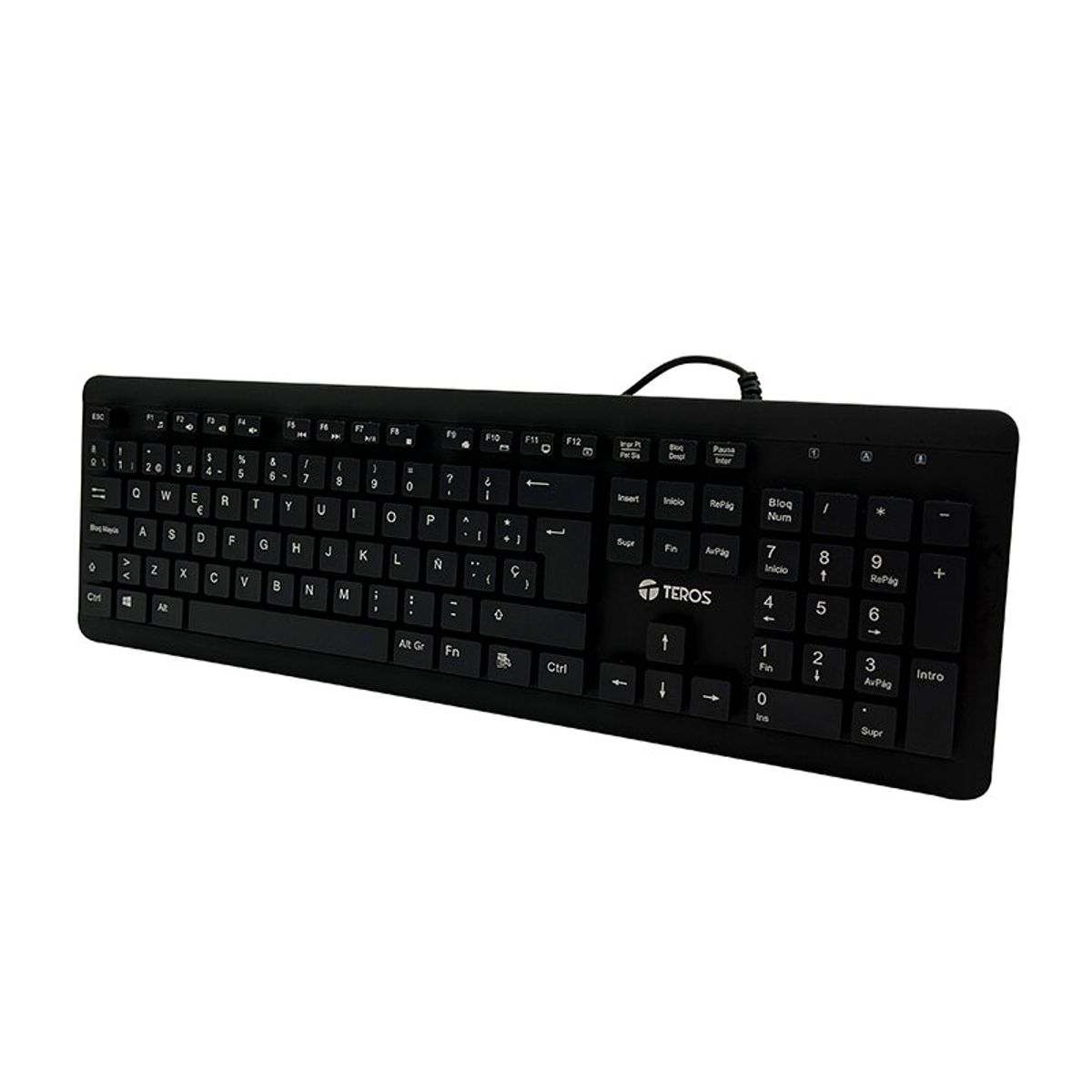 Teros - Teclado lavable TEROS TE-4065N IPX7 USB negro