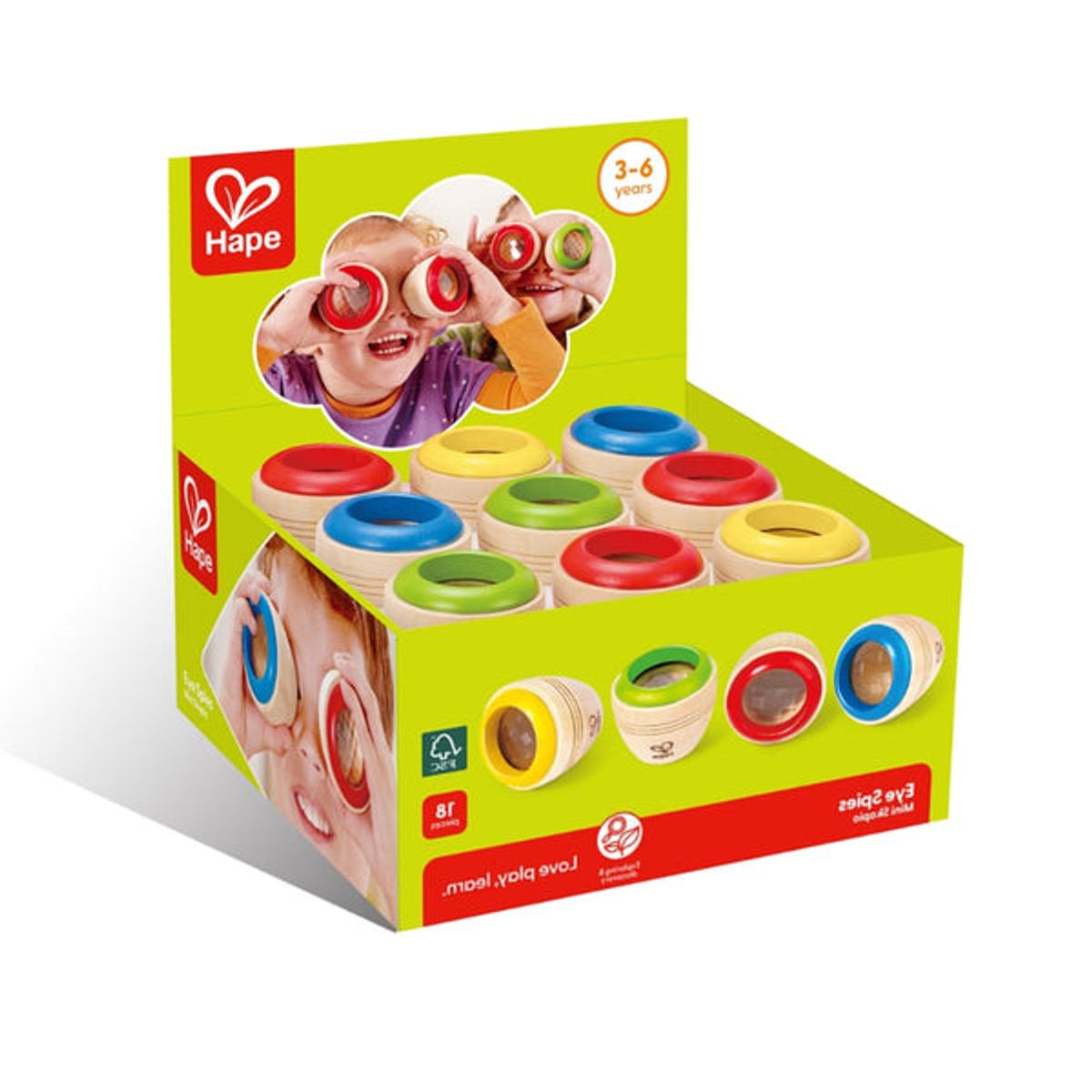 HAPE - Ojo espía de madera - color aleatorio