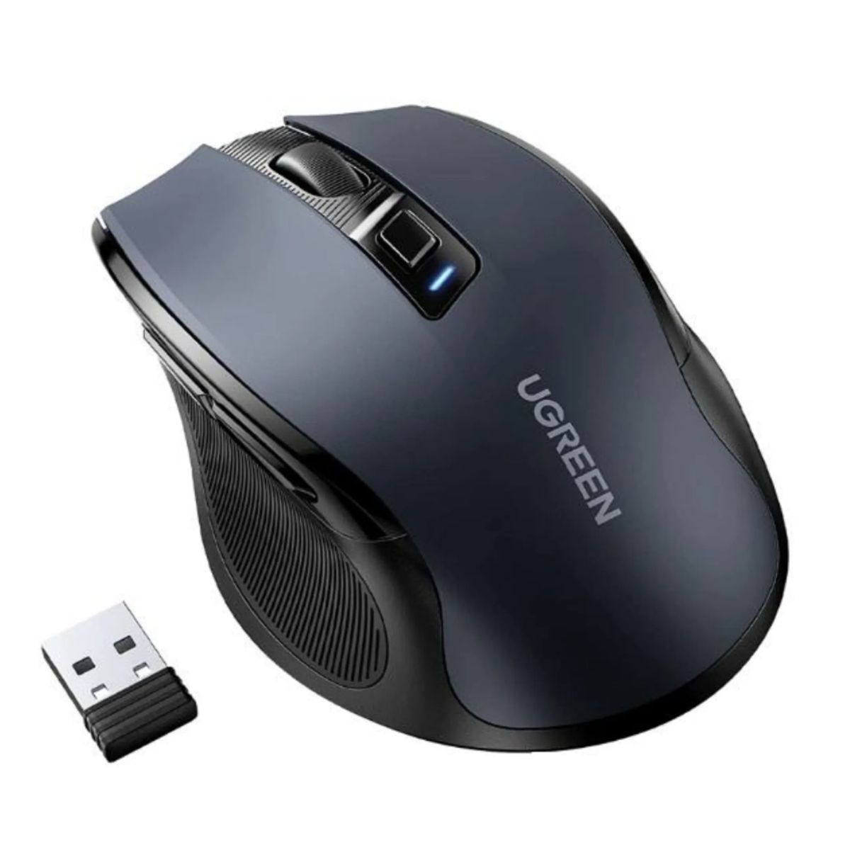 UGREEN - MOUSE ERGONÓMICO MU006 NEGRO INALÁMBRICO 2.4 GHz
